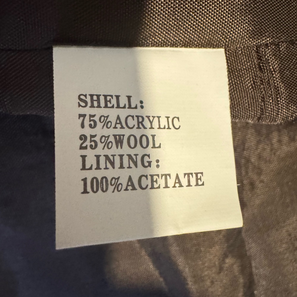 Insight brown tweed moto jacket blazer. Size: 6 - Picture 7 of 10